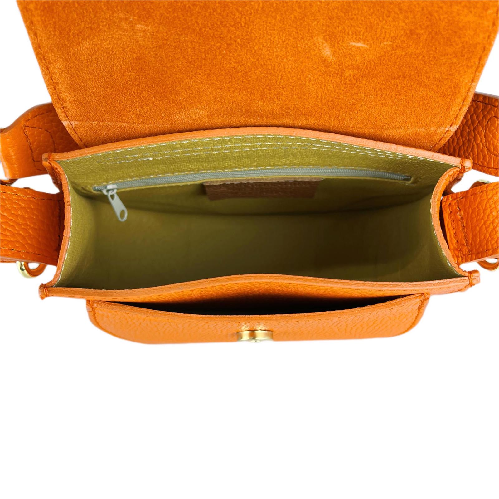 Borsa Hobo A Mano Con Tracolla In Vera Pelle Donna Dettagli Oro Rindway