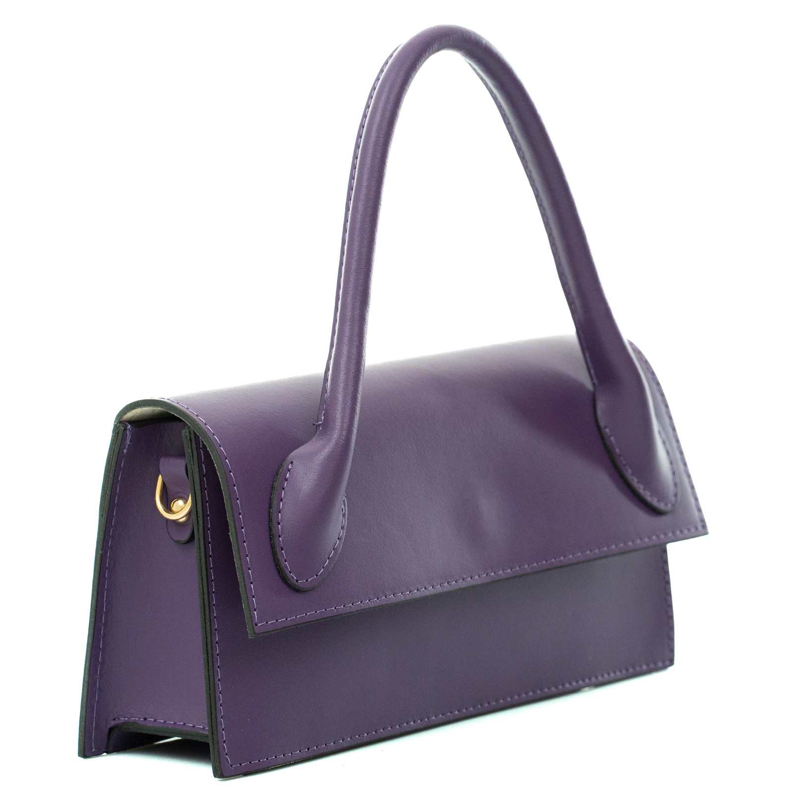 Borsa A Mano Chiusura Con Patta In Vera Pelle Donna Rindway