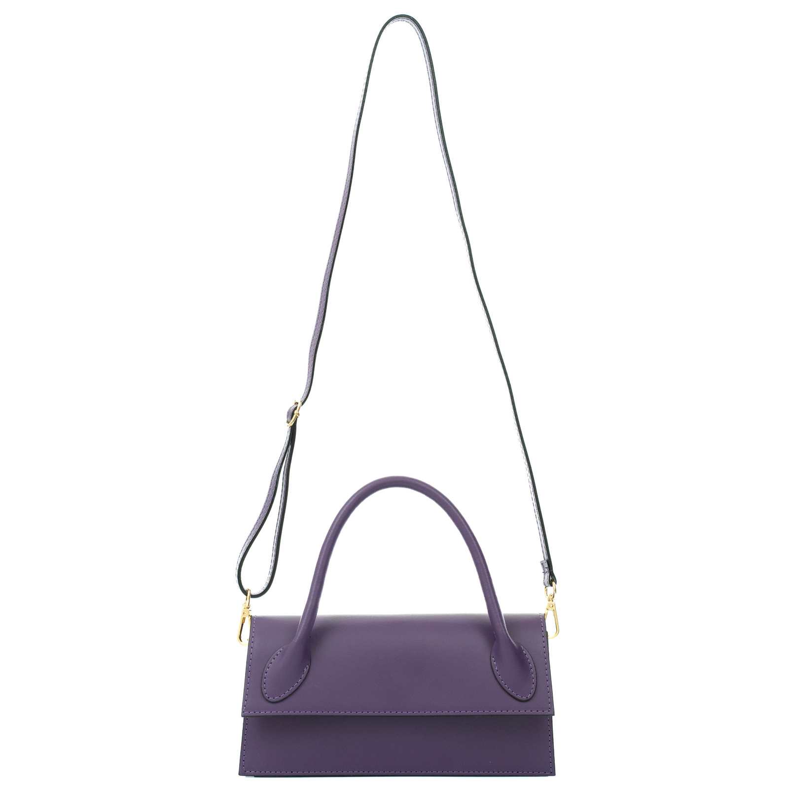 Borsa A Mano Chiusura Con Patta In Vera Pelle Donna Rindway