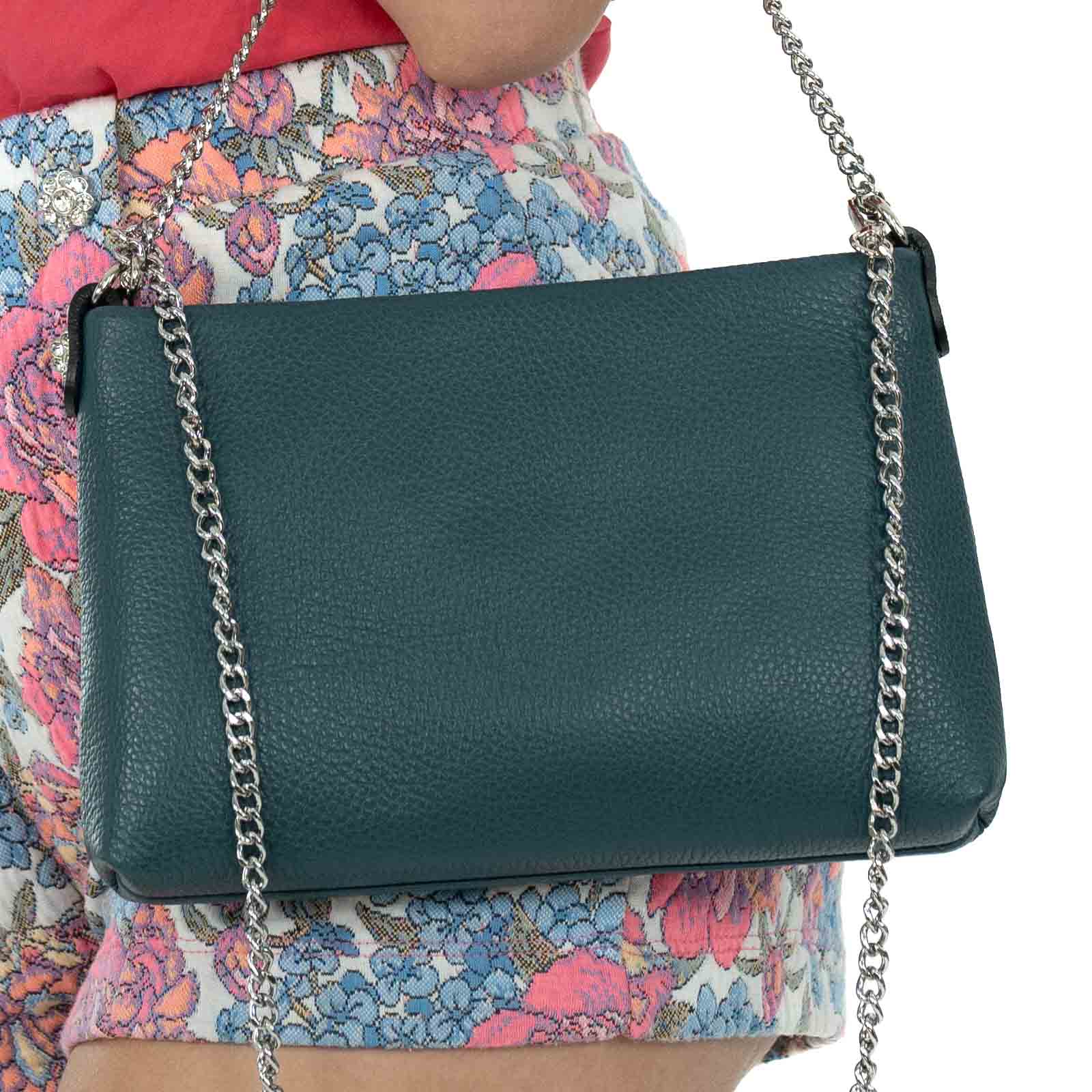 Borsa Pochette In Vera Pelle Morbida Donna Tracolle A Catena Rindway