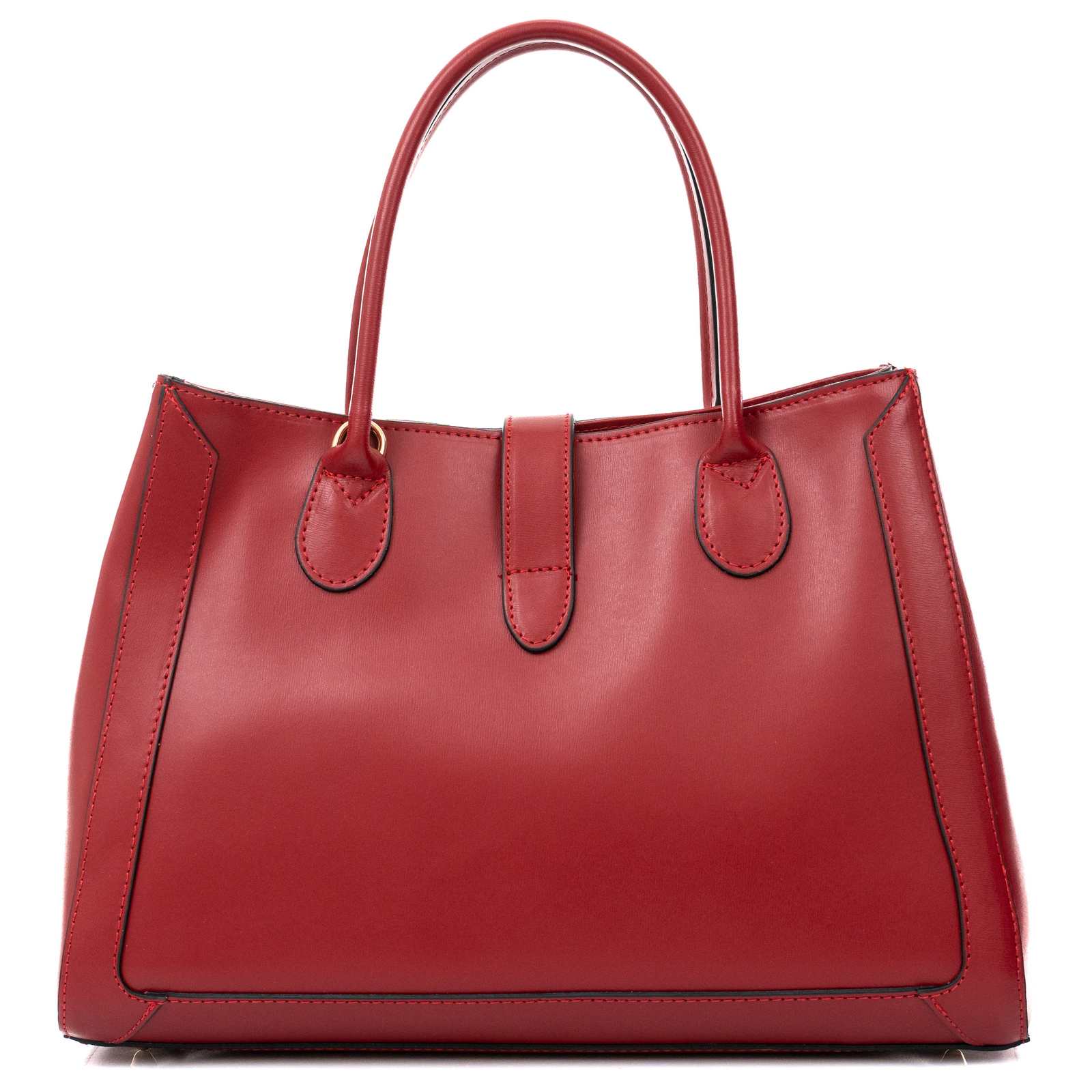 Borsa A Mano Grande In Vera Pelle Vitello Donna Chiusura Con Gancio Rindway