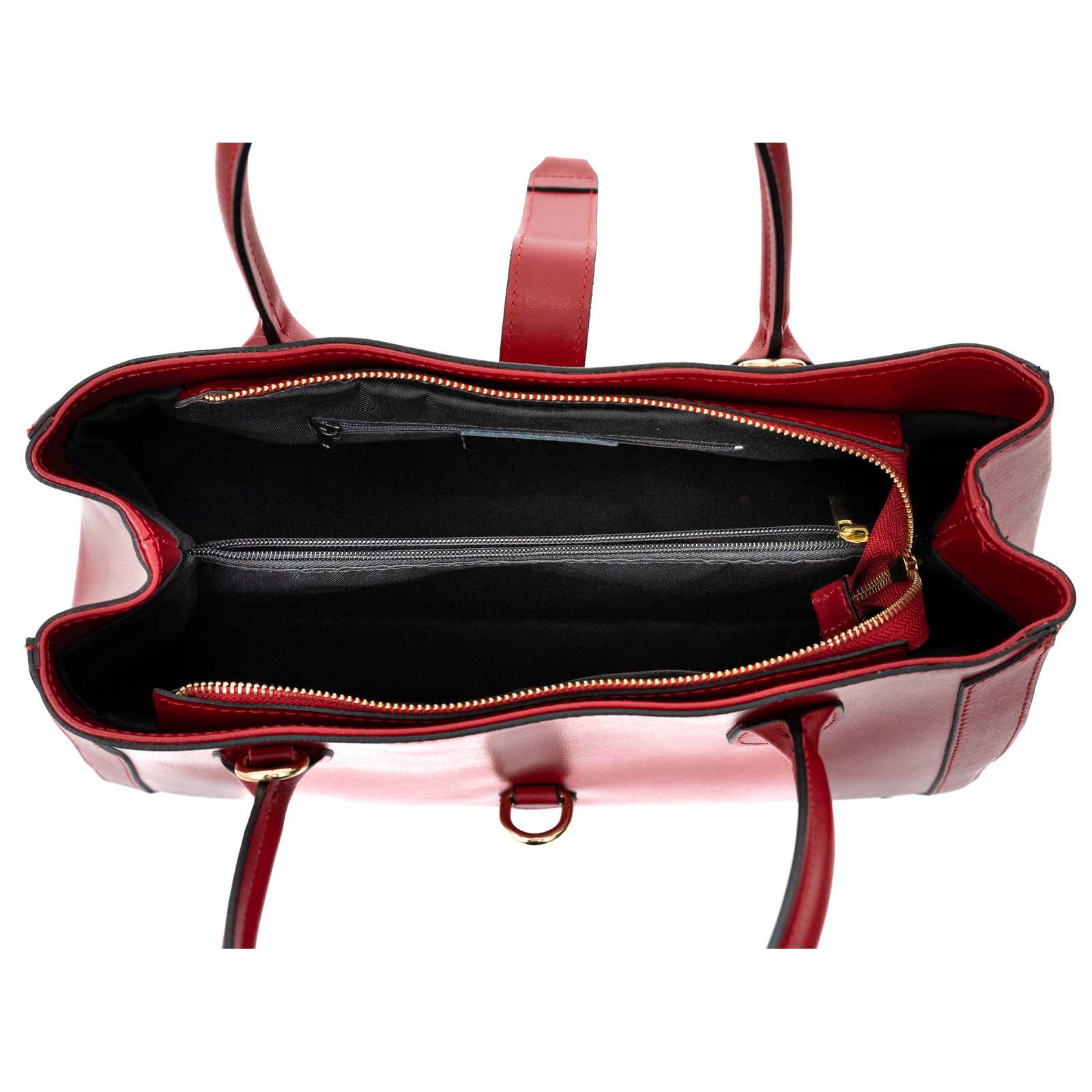 Borsa A Mano Grande In Vera Pelle Vitello Donna Chiusura Con Gancio Rindway