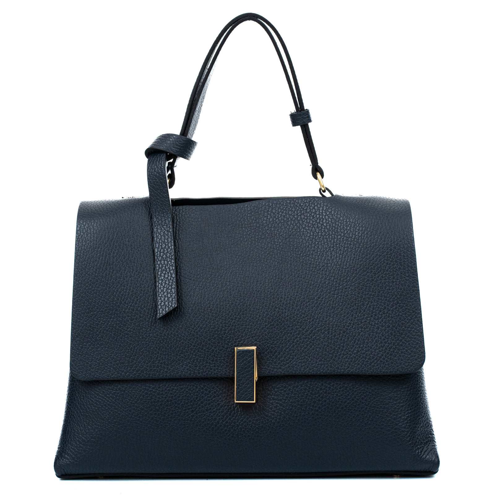 Borsa A Mano In Vera Pelle Donna Chiusura Clip Girevole Rindway