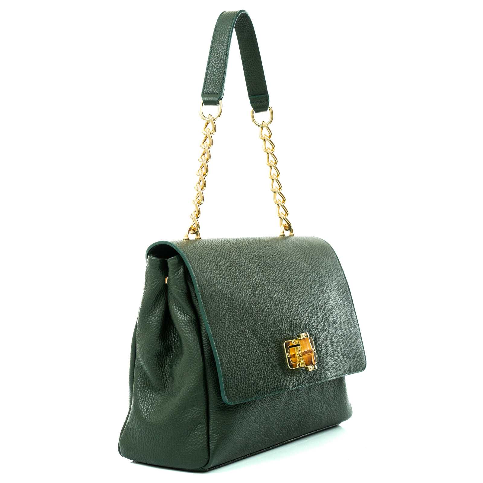 Borsa A Mano Con Tracolla A Catena In Vera Pelle Donna Rindway