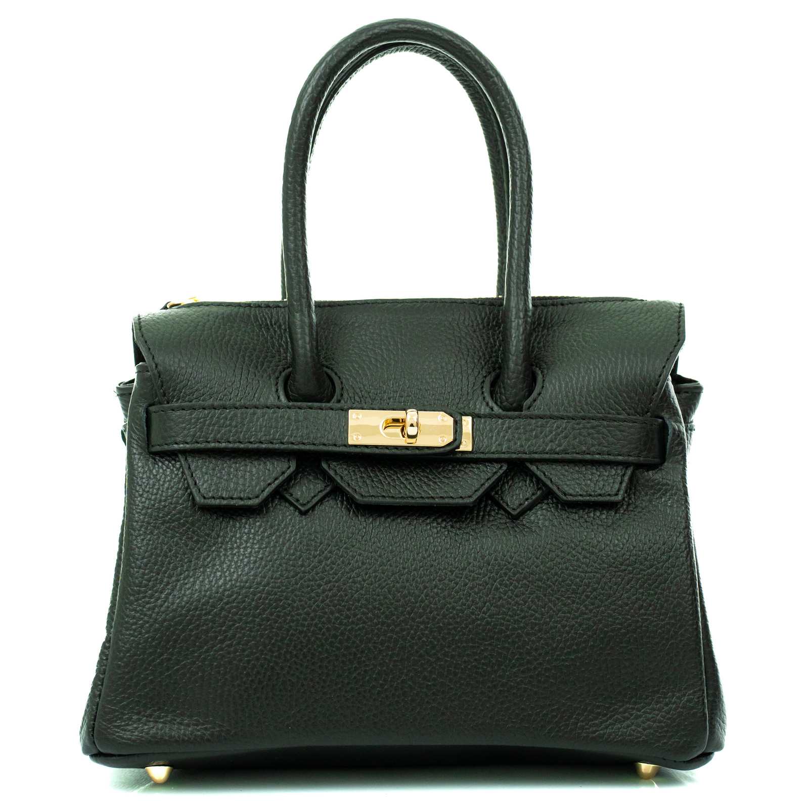 Borsa A Mano In Vera Pelle Morbida Donna Chiusura Con Fibbia Rindway