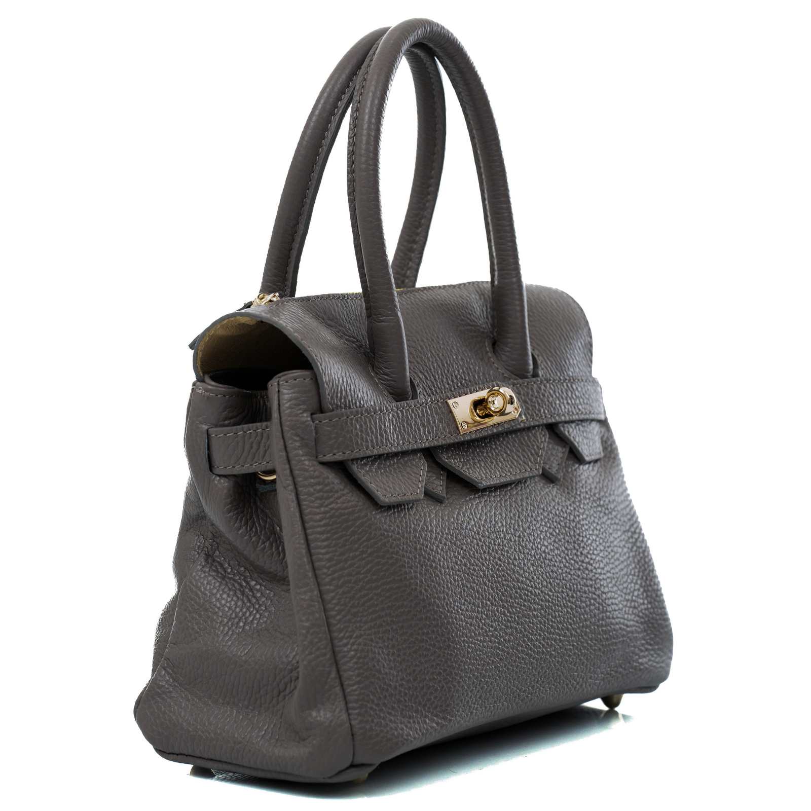 Borsa A Mano In Vera Pelle Morbida Donna Chiusura Con Fibbia Rindway