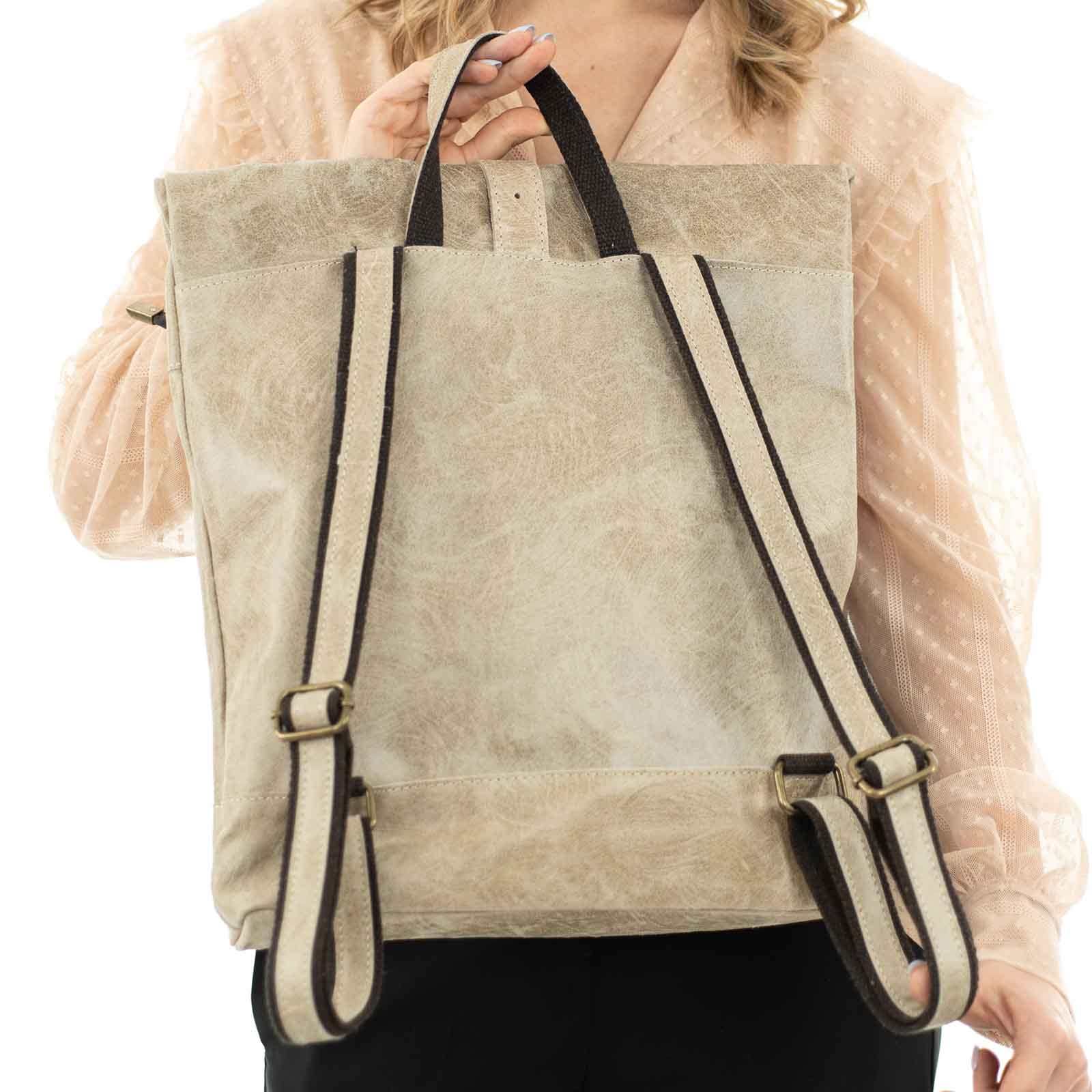 Zaino Borsa In Vera Pelle Donna Dettagli Bruniti Rindway