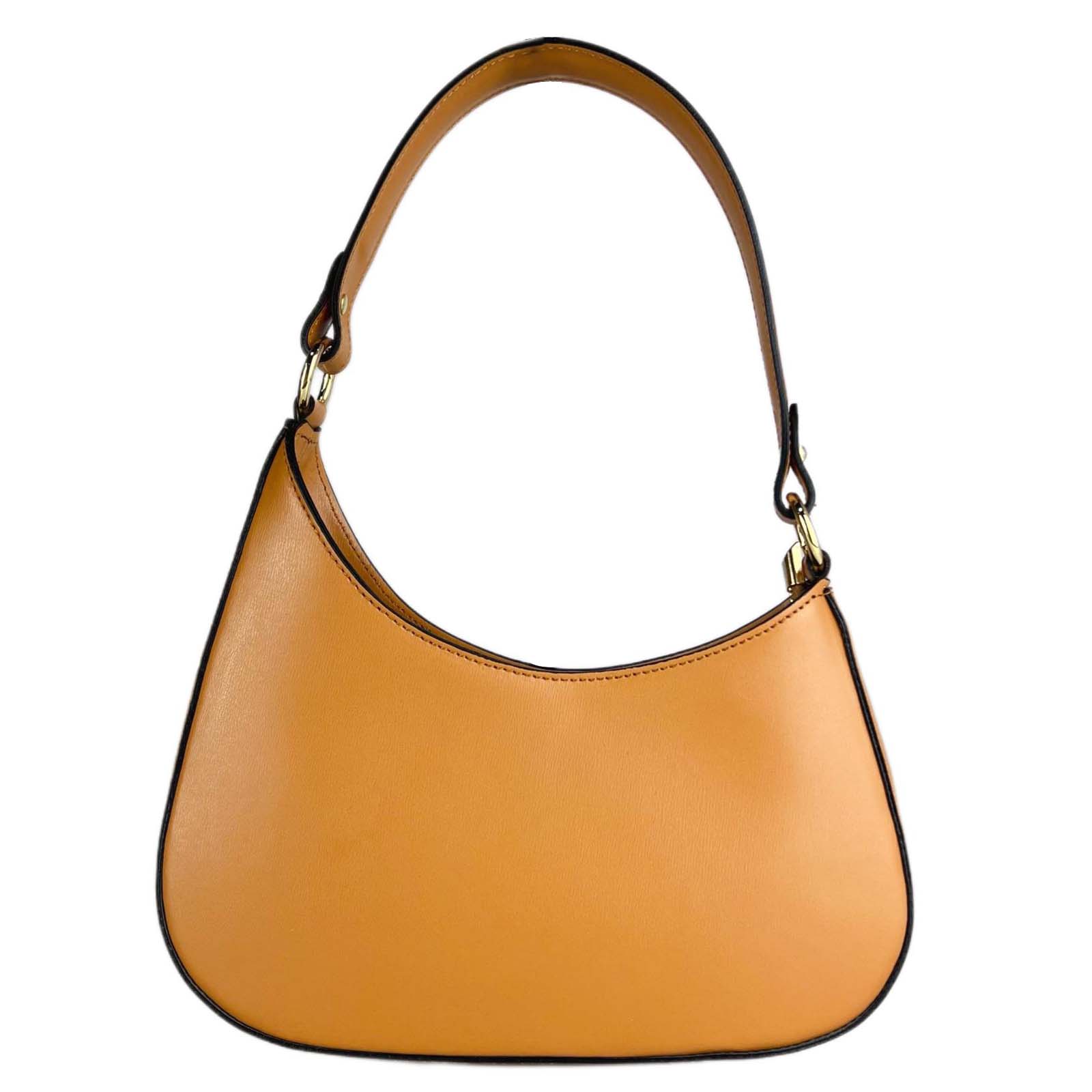 Borsa A Spalla In Vera Pelle Donna Semi Rigida Rindway