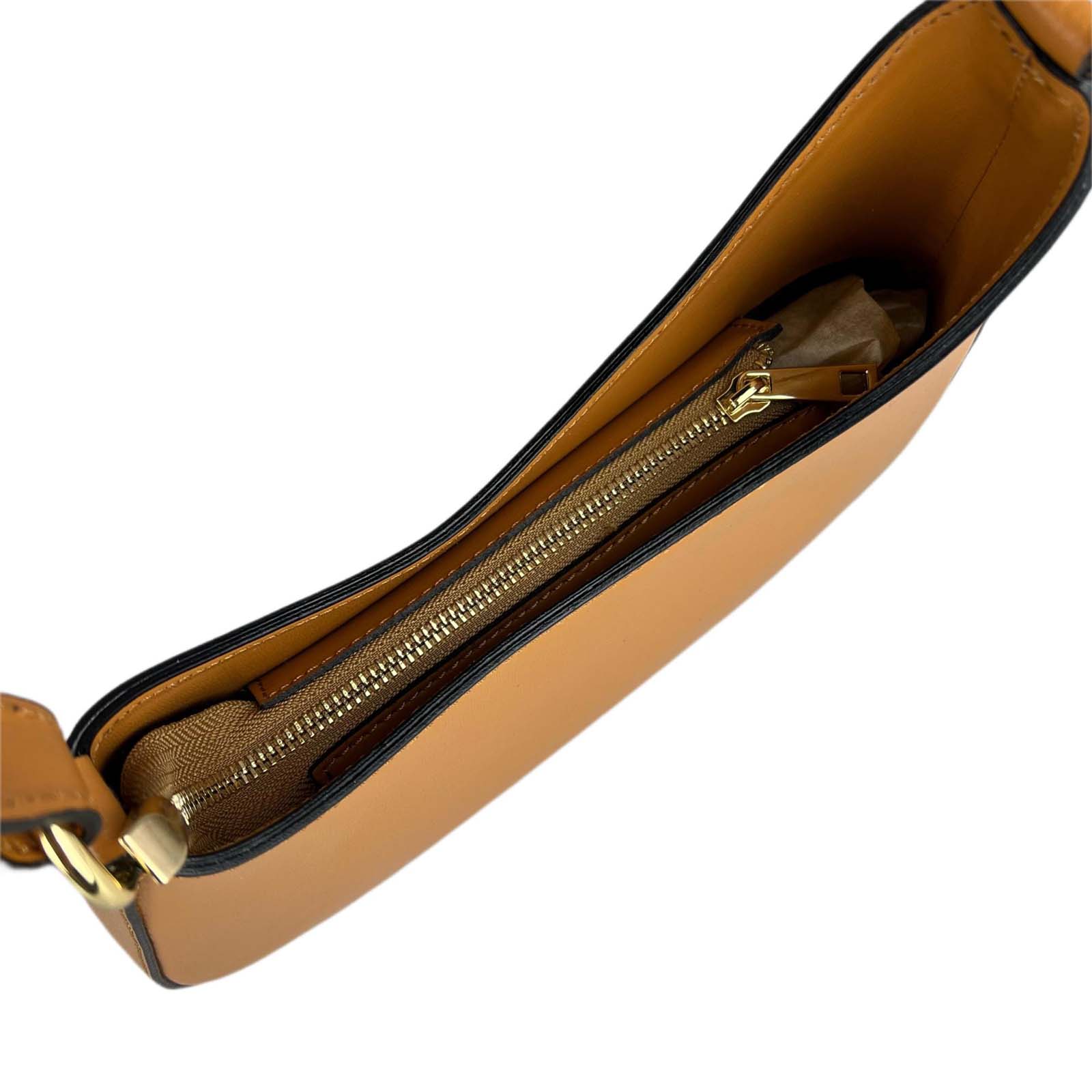 Borsa A Spalla In Vera Pelle Donna Semi Rigida Rindway