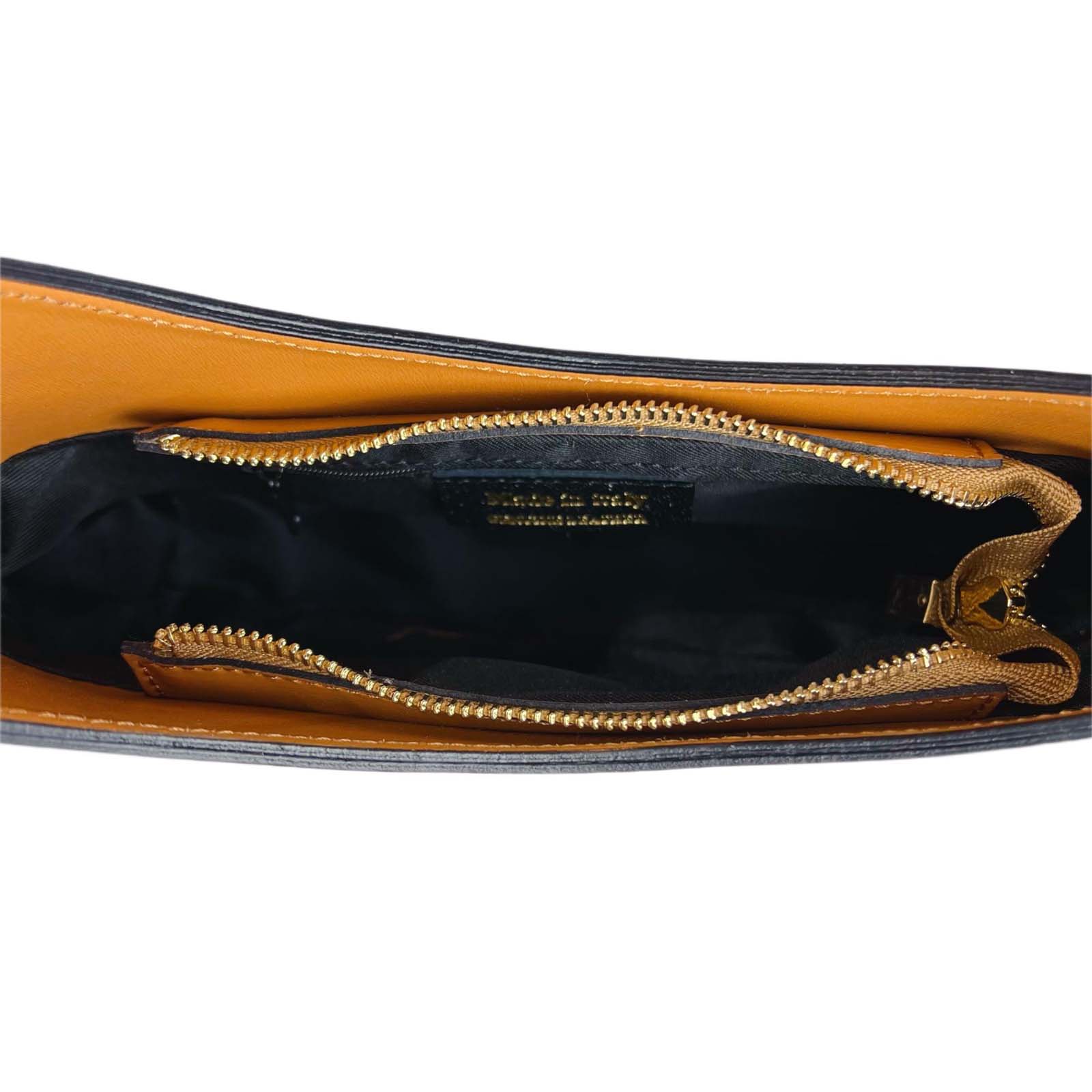 Borsa A Spalla In Vera Pelle Donna Semi Rigida Rindway