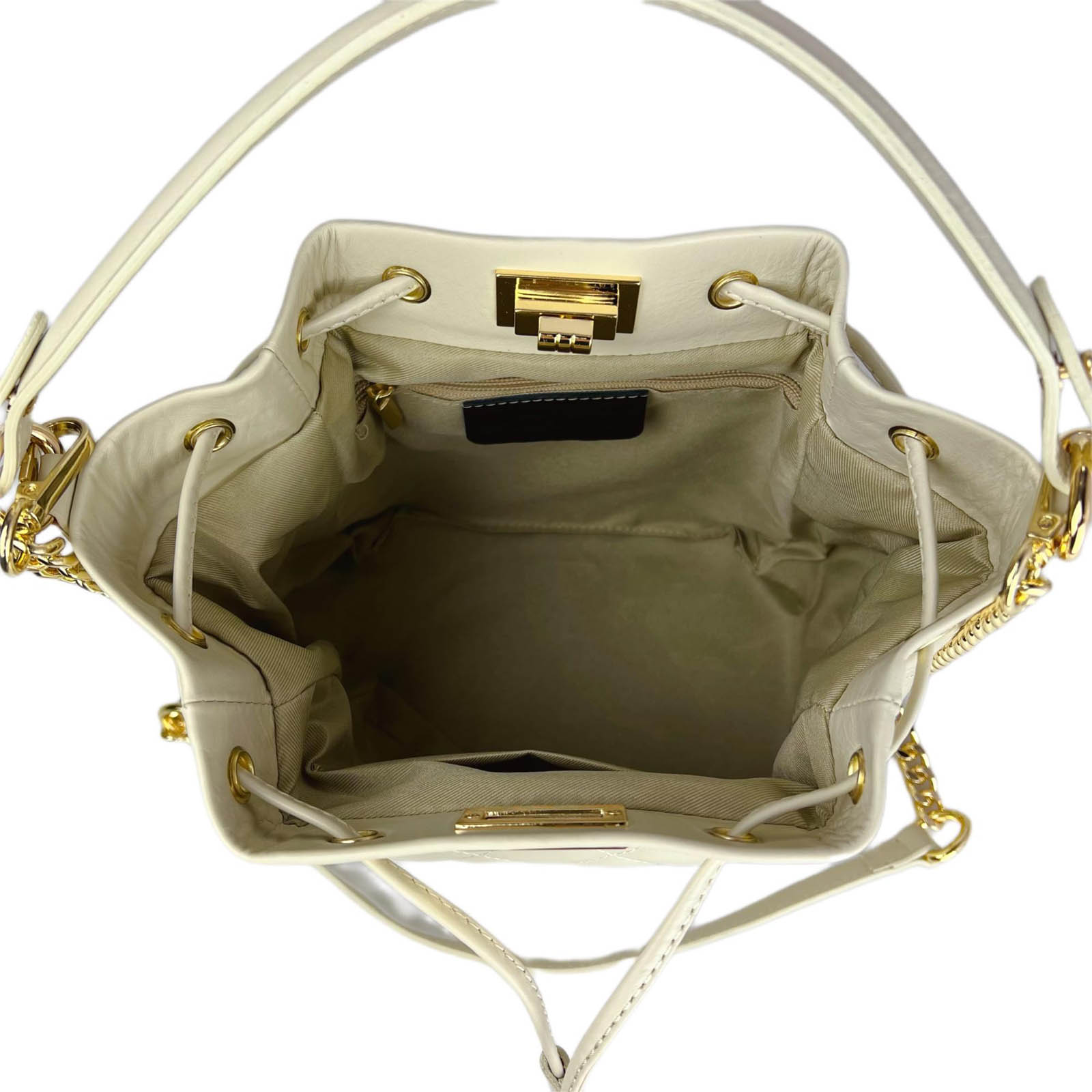 Borsa Secchiello Trapuntato In Vera Pelle Donna Rindway