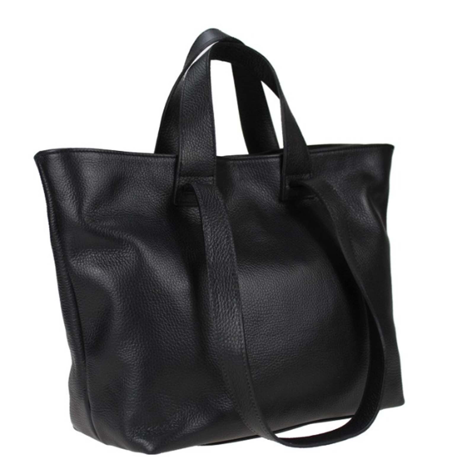 Borsa Shopper A Mano In Vera Pelle Morbida Donna Rindway