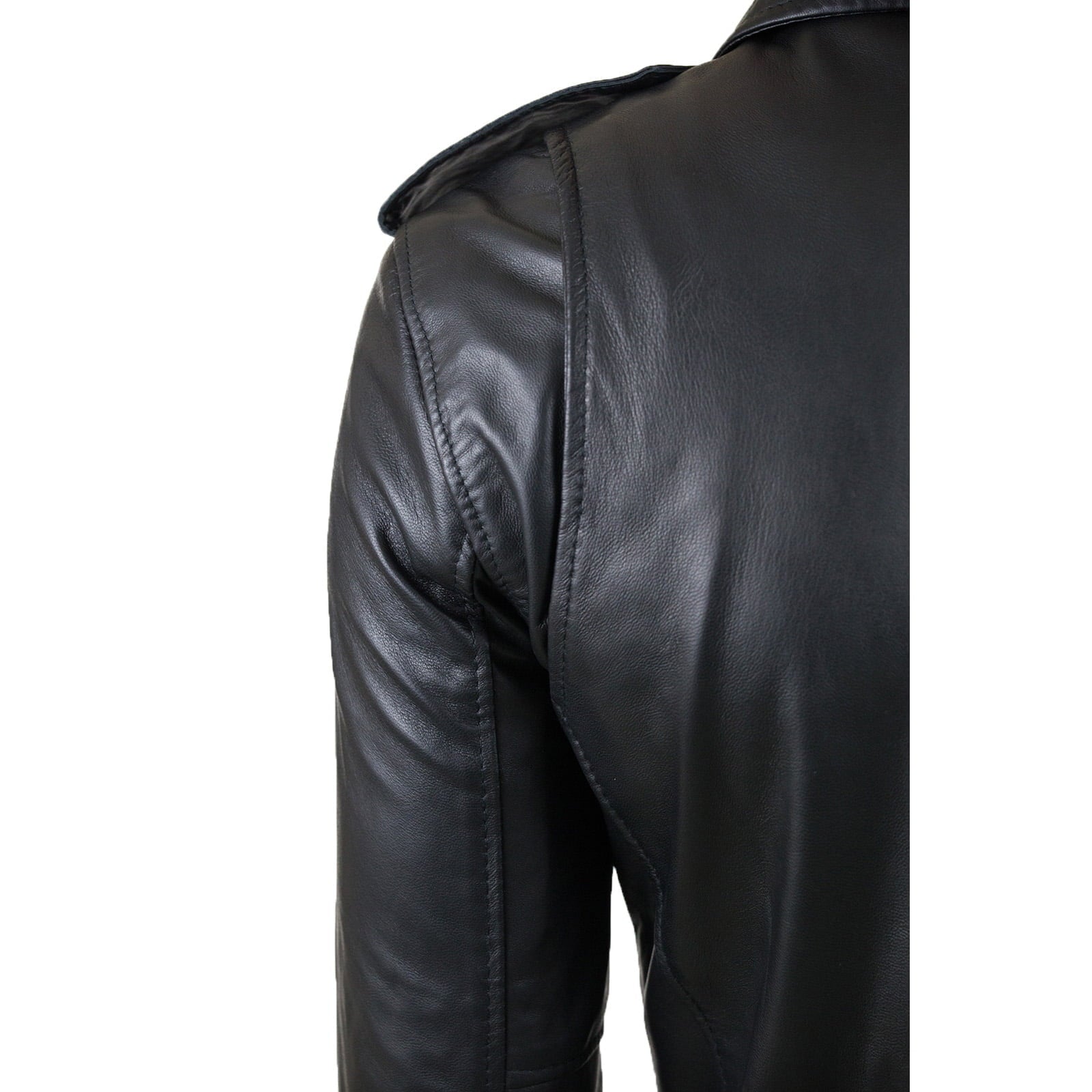 Giubbotto Giacca In Pelle PU Uomo Slim Produzione Artigianale Cod.136-Outlet Rindway