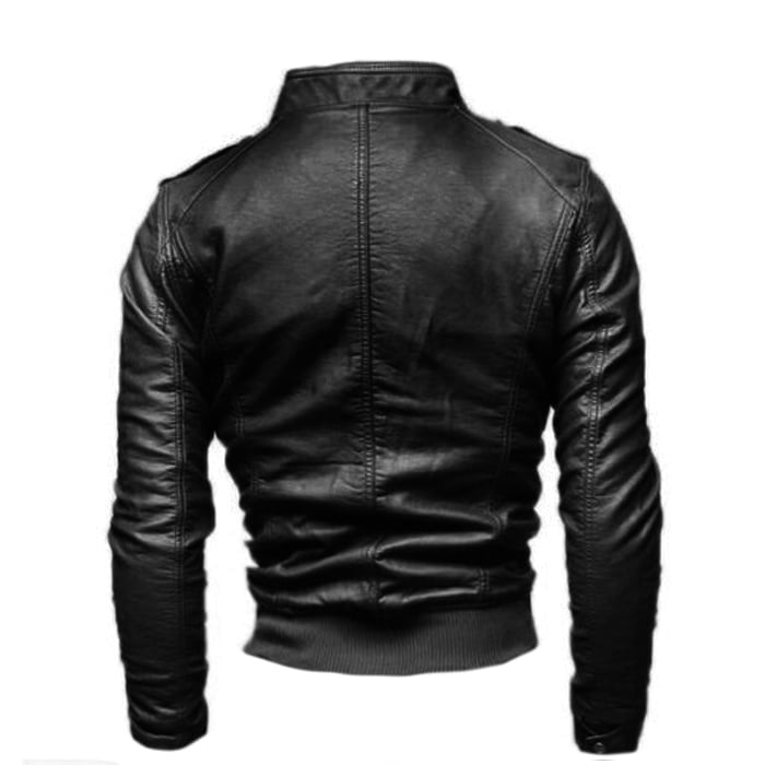 Slim Men's Genuine Leather Jacket Artisan Production Cod.236-Rindway Outlet