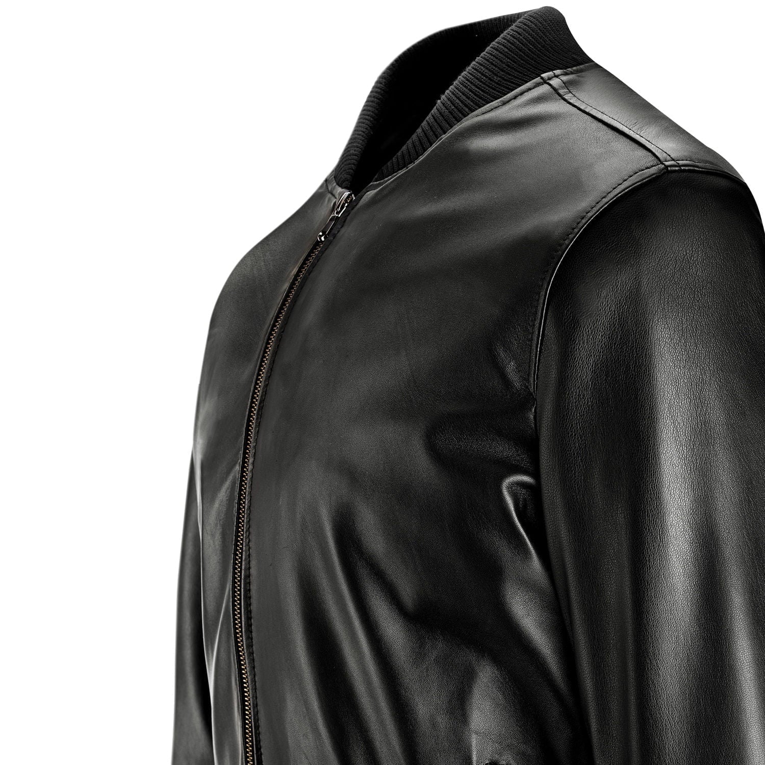 Slim Men's Genuine Leather Jacket Artisan Production Cod.258-Rindway Outlet