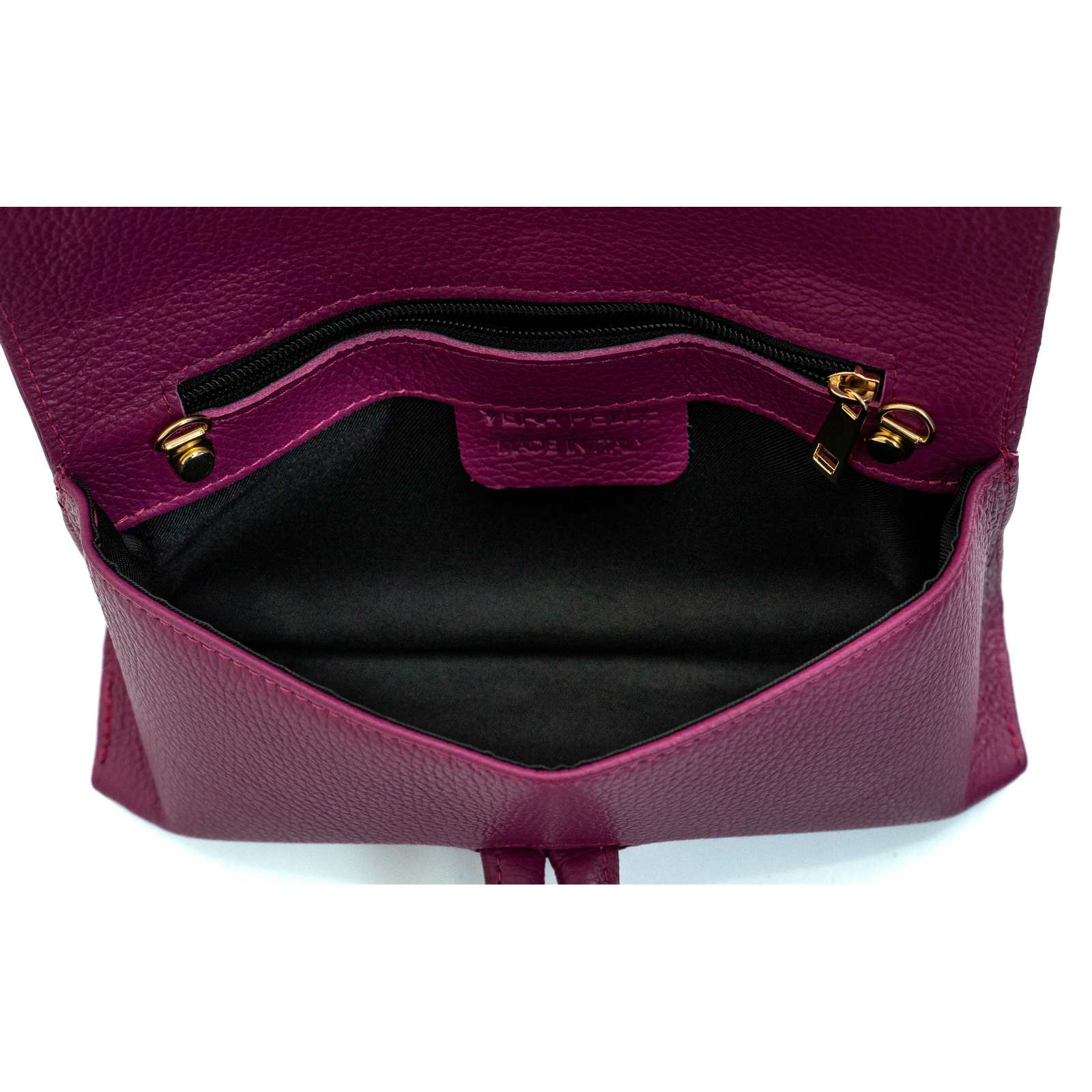 Borsa Pochette A Mano Con Tracolla In Vera Pelle Donna Rindway