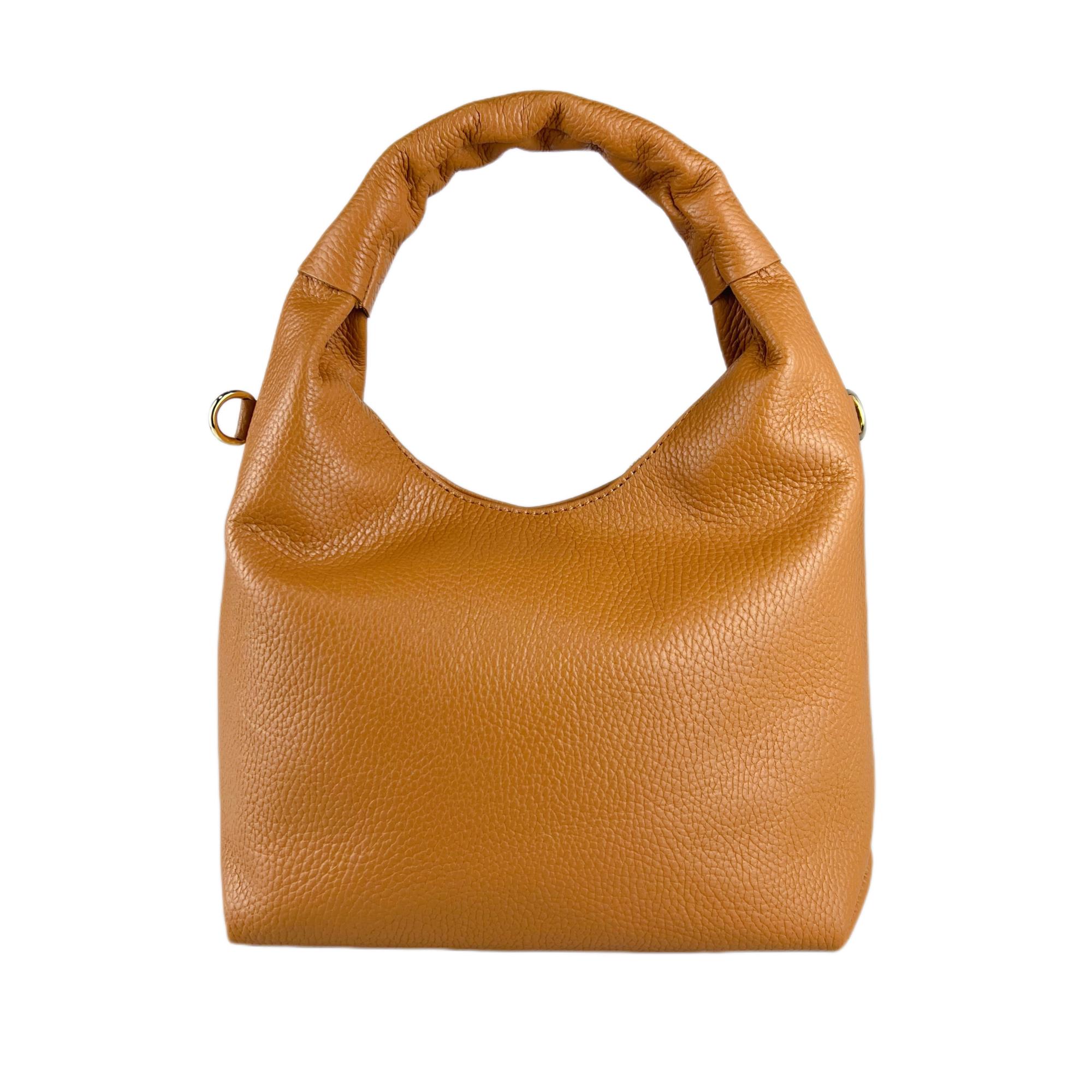 Soft Shoulder Bag In Genuine Dollar Calf Leather Woman Rindway