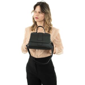 Handbag With Adjustable Shoulder Strap In Genuine Leather Woman Hand Made Cod.ALBA MEDIA Rindway
