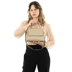 Handbag With Adjustable Shoulder Strap In Genuine Leather Woman Hand Made Cod.MARA MEDIA Rindway