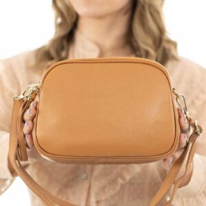 Handbag With Adjustable Shoulder Strap In Genuine Leather Woman Hand Made Cod.NORA GRANDE Rindway