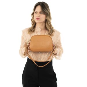 Handbag With Adjustable Shoulder Strap In Genuine Leather Woman Hand Made Cod.NORA GRANDE Rindway