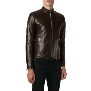 Genuine Leather Jacket Biker Coat Men’s Slim Hand Made in Italy Cod.037M Rindway